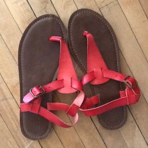 Red Sandals